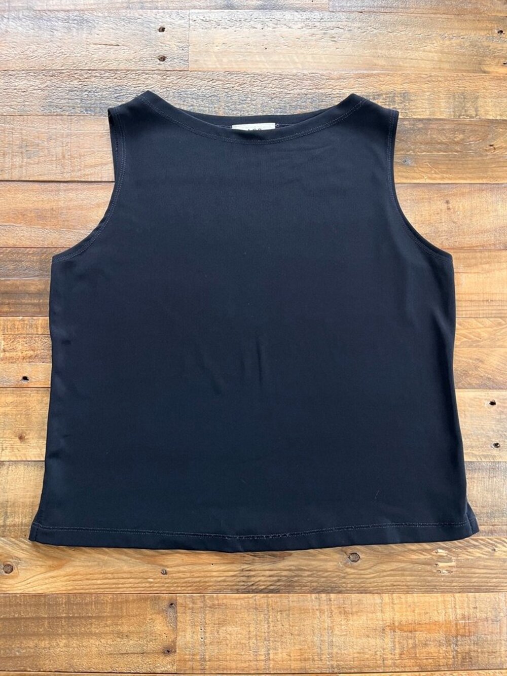 AGB Boatneck Black Tank Top L